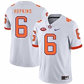 Clemson Tigers 6 DeAndre Hopkins White Nike College Football Jersey Dzhi,baseball caps,new era cap wholesale,wholesale hats